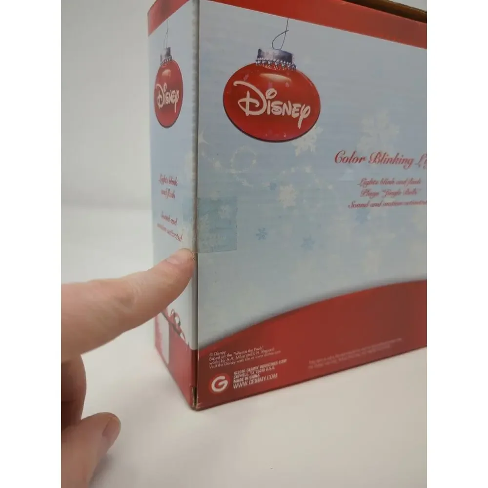 Gemmy Disney Pooh Color Blinking Christmas Lights 284-0509 Music Lights 2010